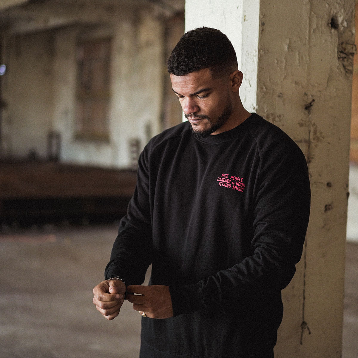 Peoples Techno - Sweatshirt - Black - Wasted Heroes