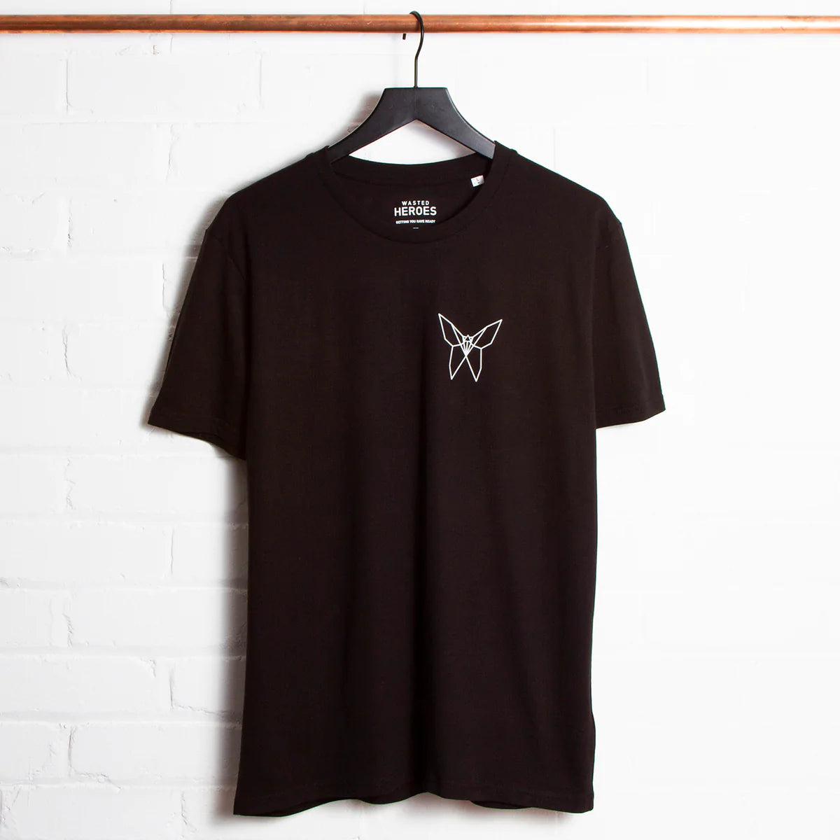 Crest origami Butterfly - Tshirt - Black