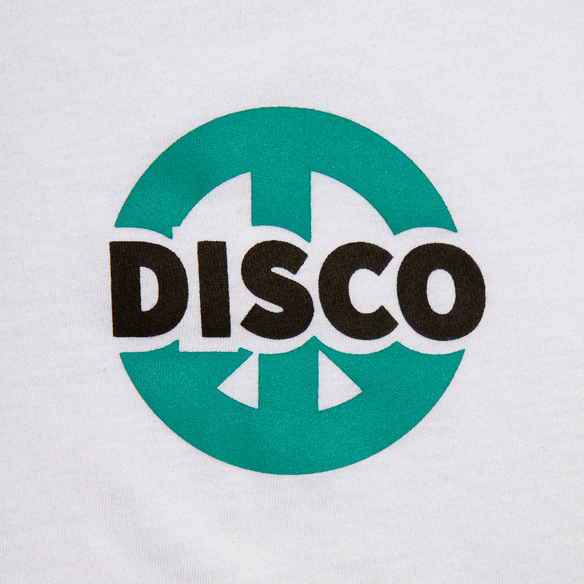 Disco Peace BlueGreen - Tshirt - White - Wasted Heroes