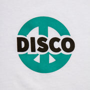 Disco Peace BlueGreen - Tshirt - White - Wasted Heroes