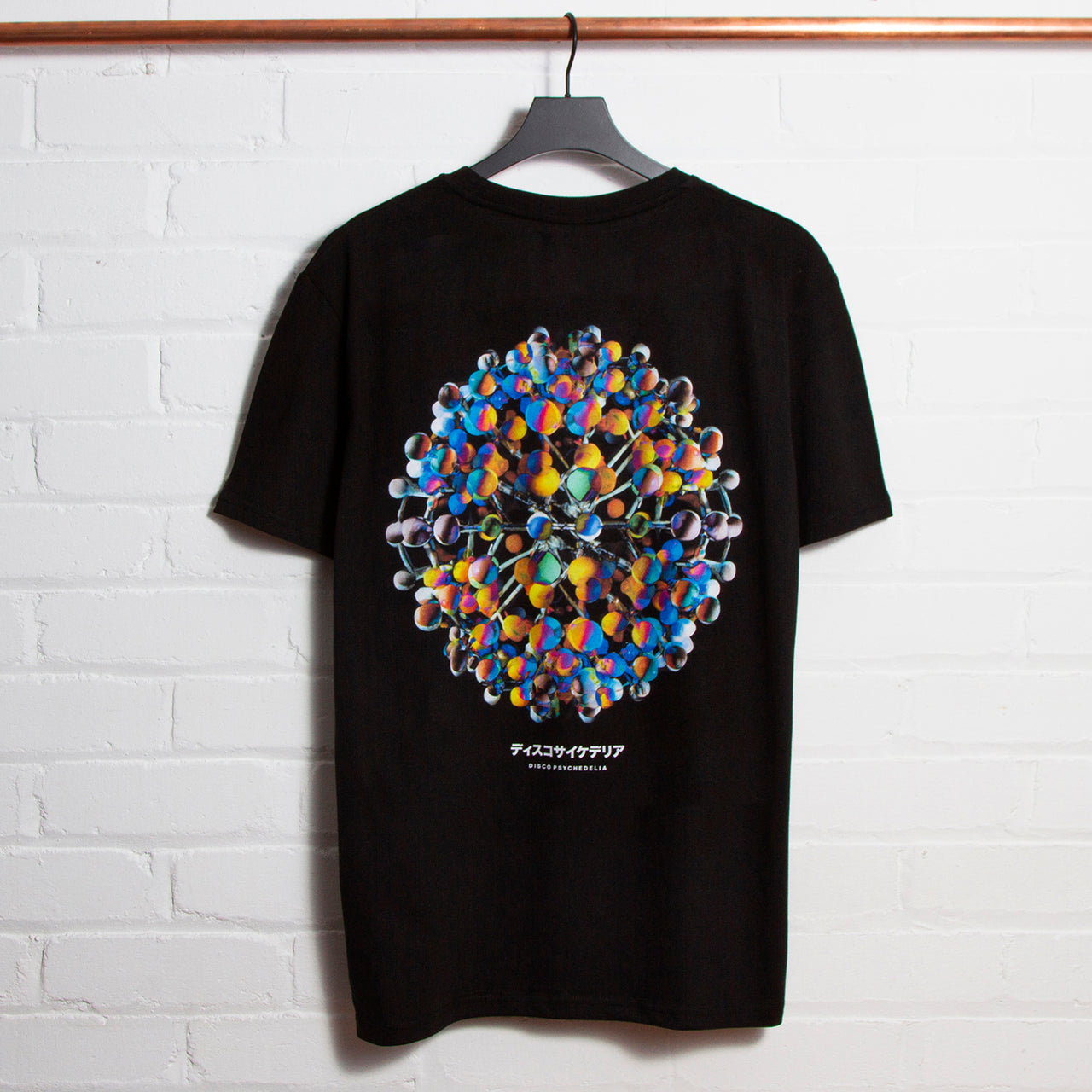 Orb 002 Disco Psychedelia Back Print - Tshirt - Black