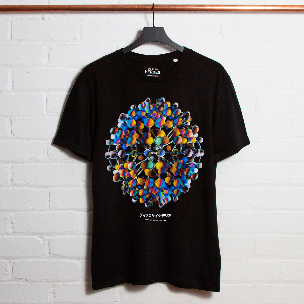Orb 002 Disco Psychedelia Front Print - Tshirt - Black