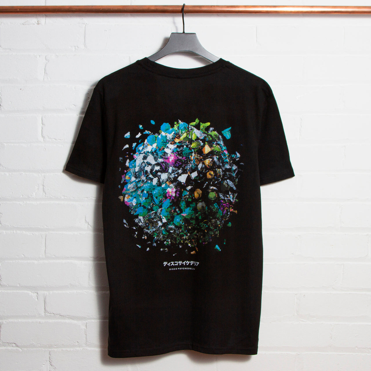 005 Disco Psychedelia Back Print - Tshirt - Black