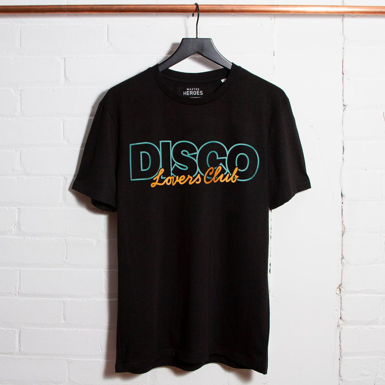 Disco Lovers Front Print - Tshirt - Black