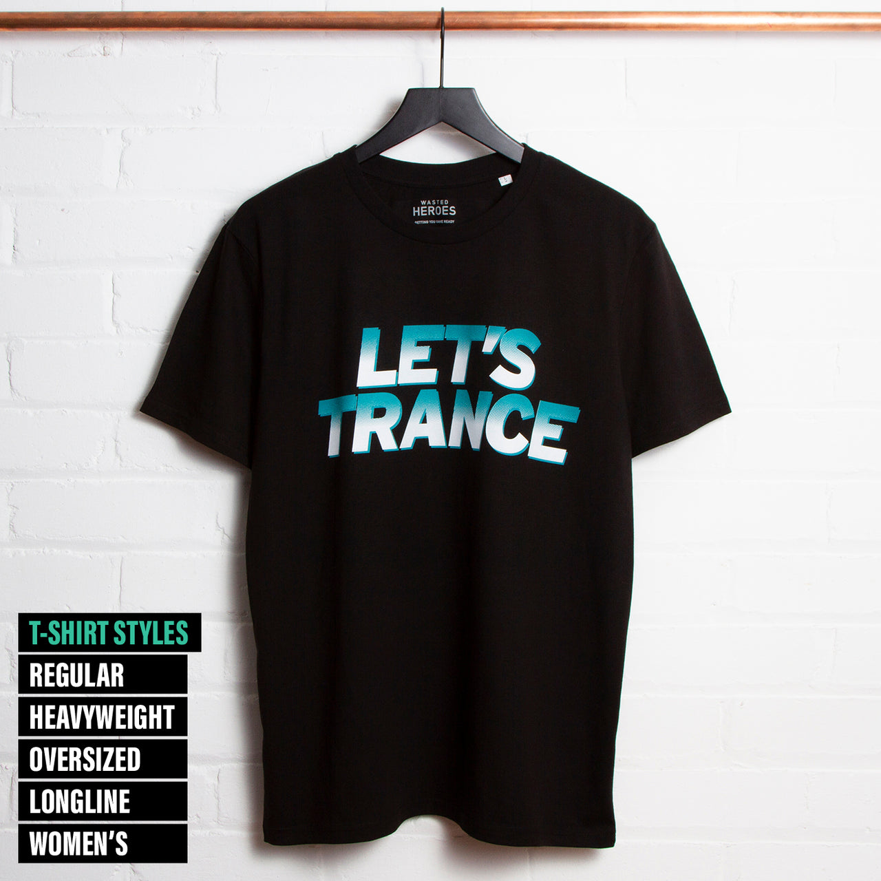 Let's Trance - Tshirt - Black