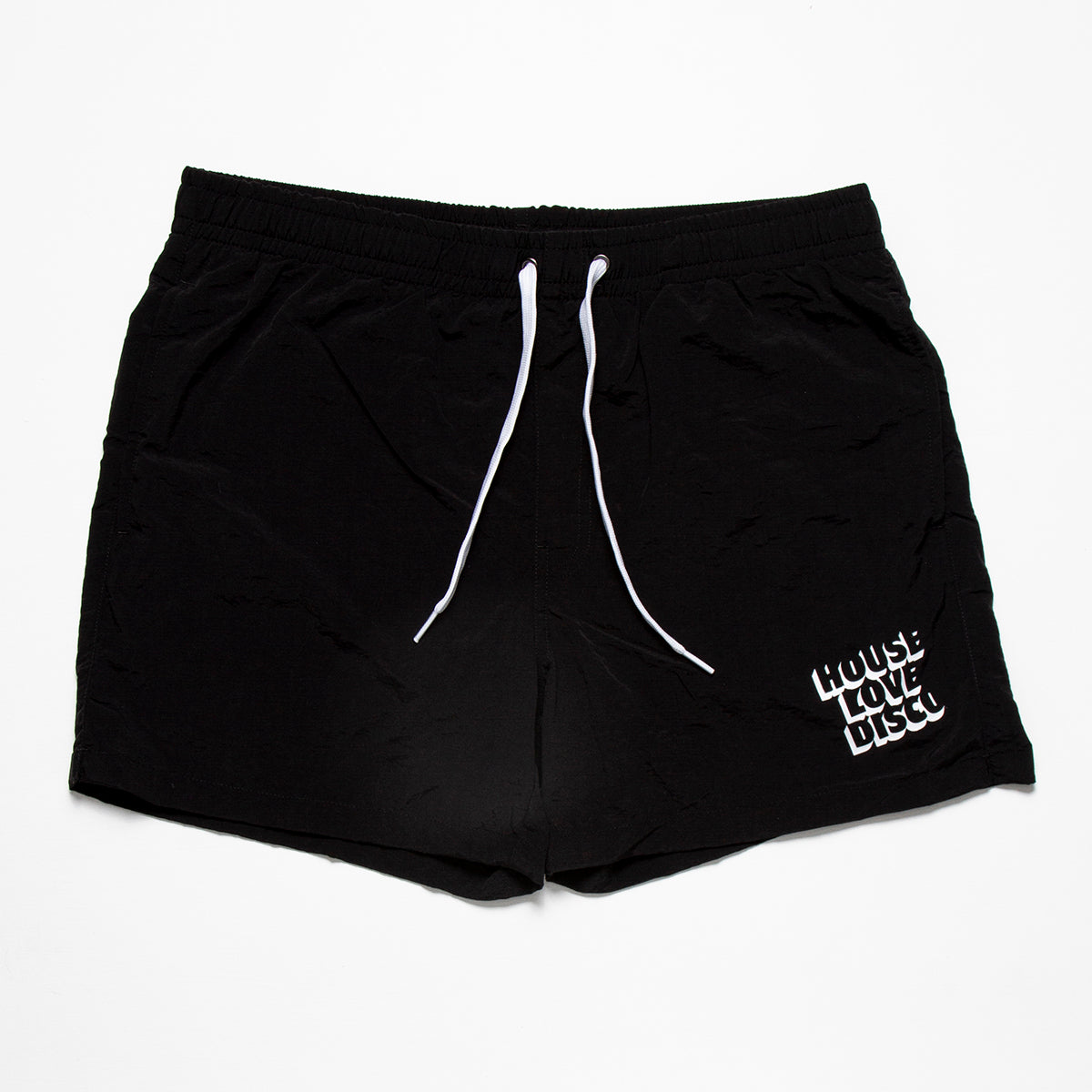 House Love Disco - Swim Shorts - Black - Wasted Heroes