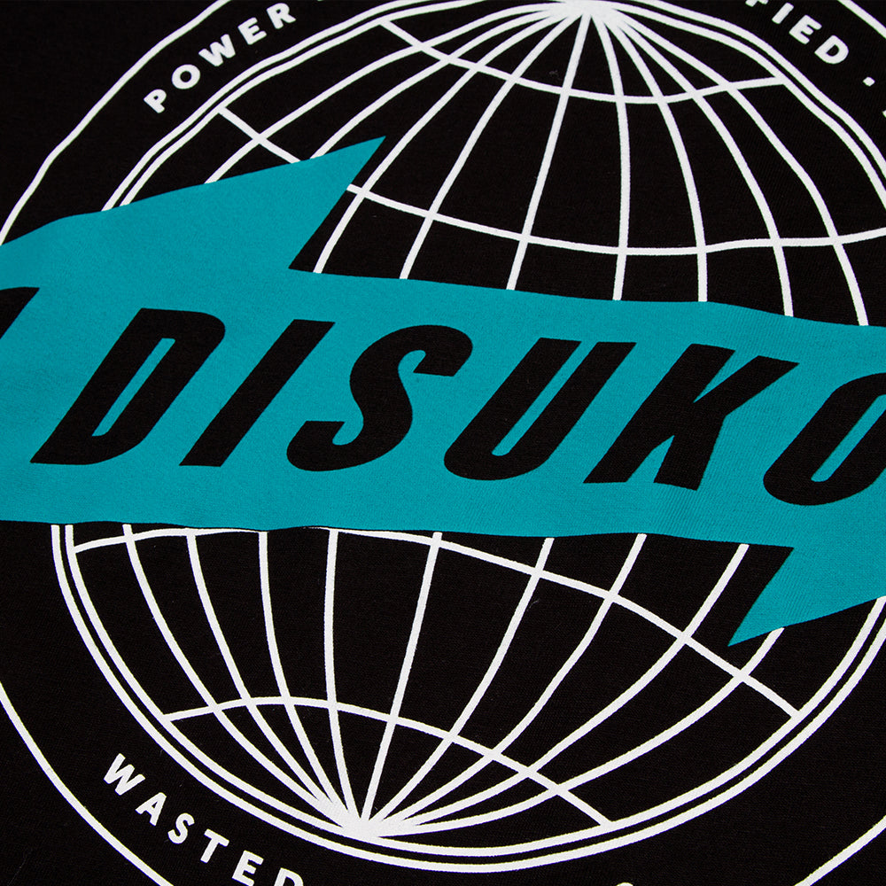 Disuko Front Print Green - Tshirt - Black - Wasted Heroes