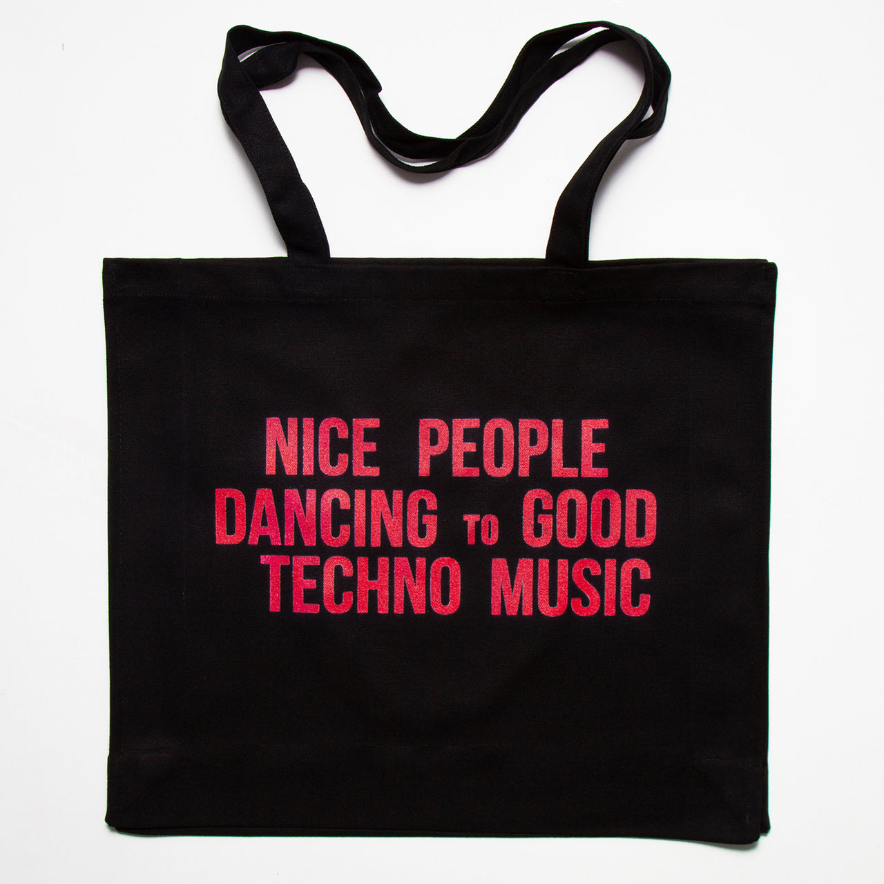 Peoples Techno - Gusset Tote Bag - Black