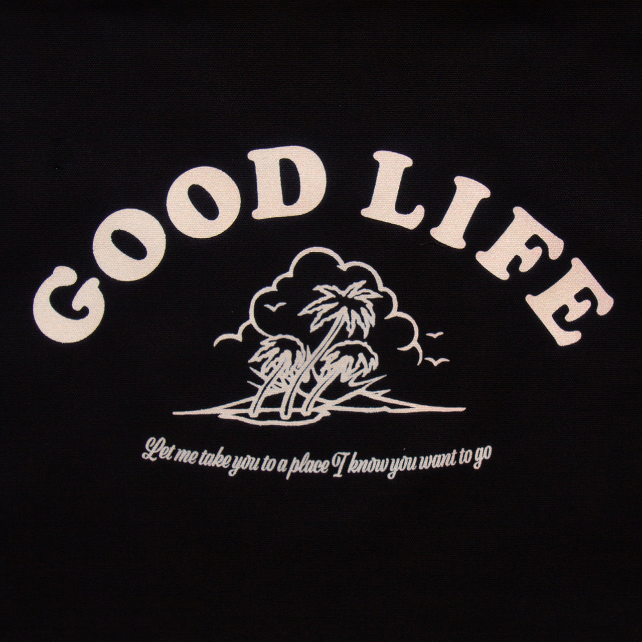Good Life - Gusset Tote Bag - Black