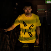Acid Letter - Tshirt - Yellow - Wasted Heroes