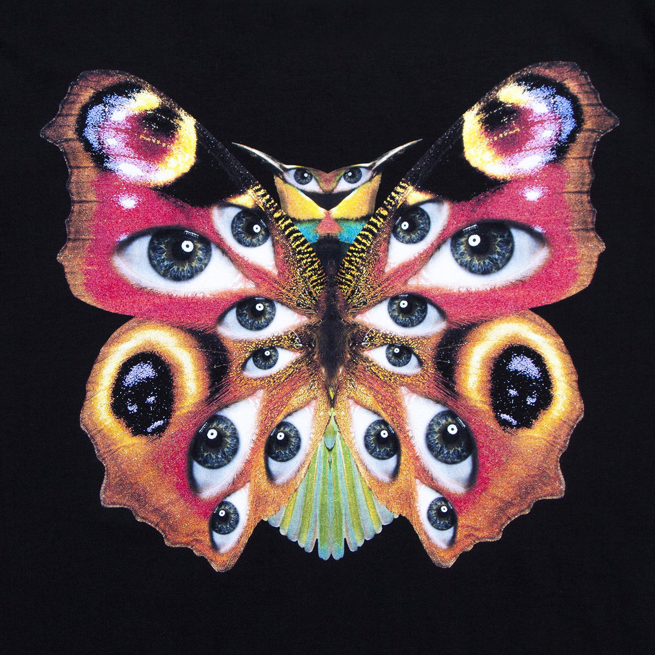 Nutterfly Front Print - Tshirt - Black