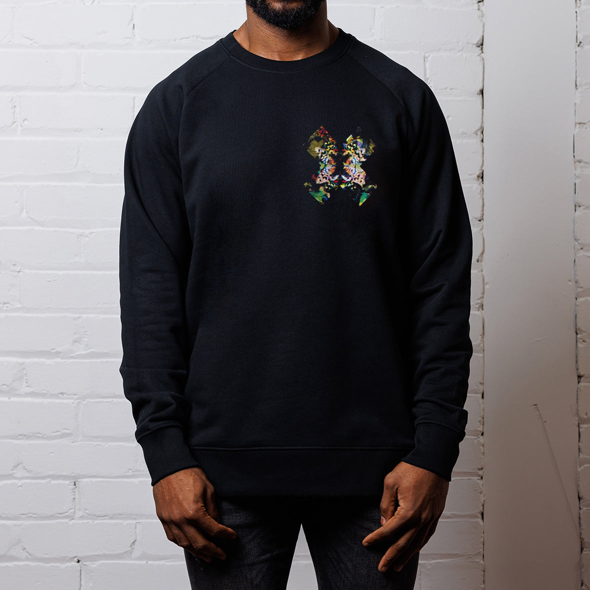 Butterfly X Imprint - Sweatshirt - Black