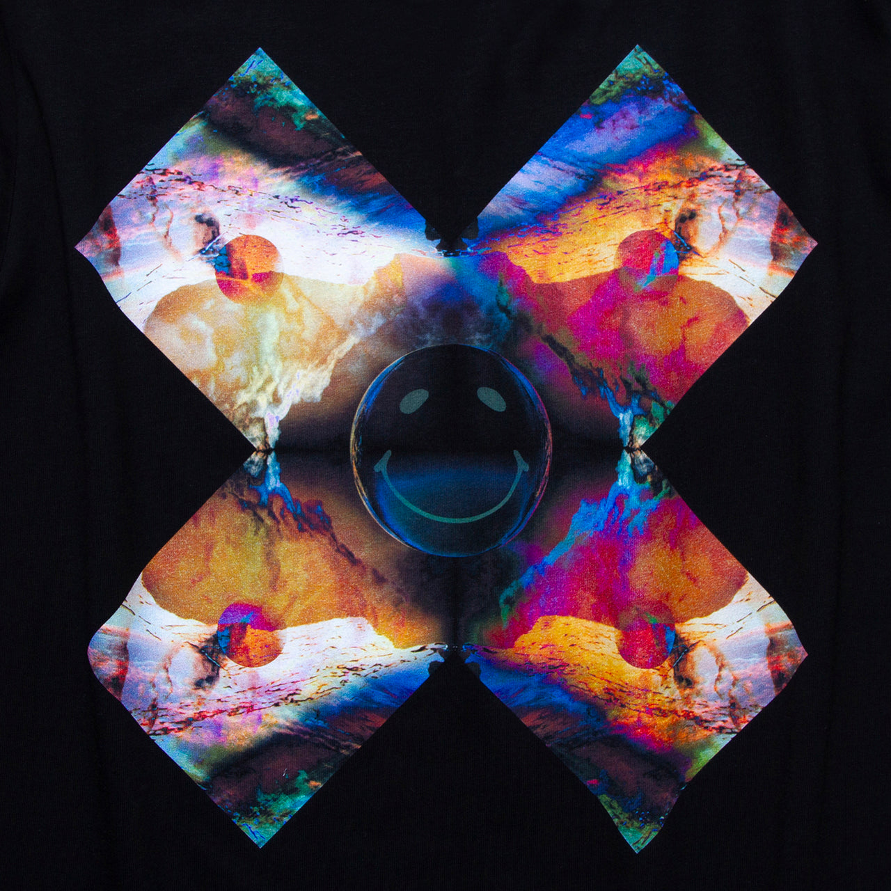Stellar Smiley X Imprint - Tshirt - Black