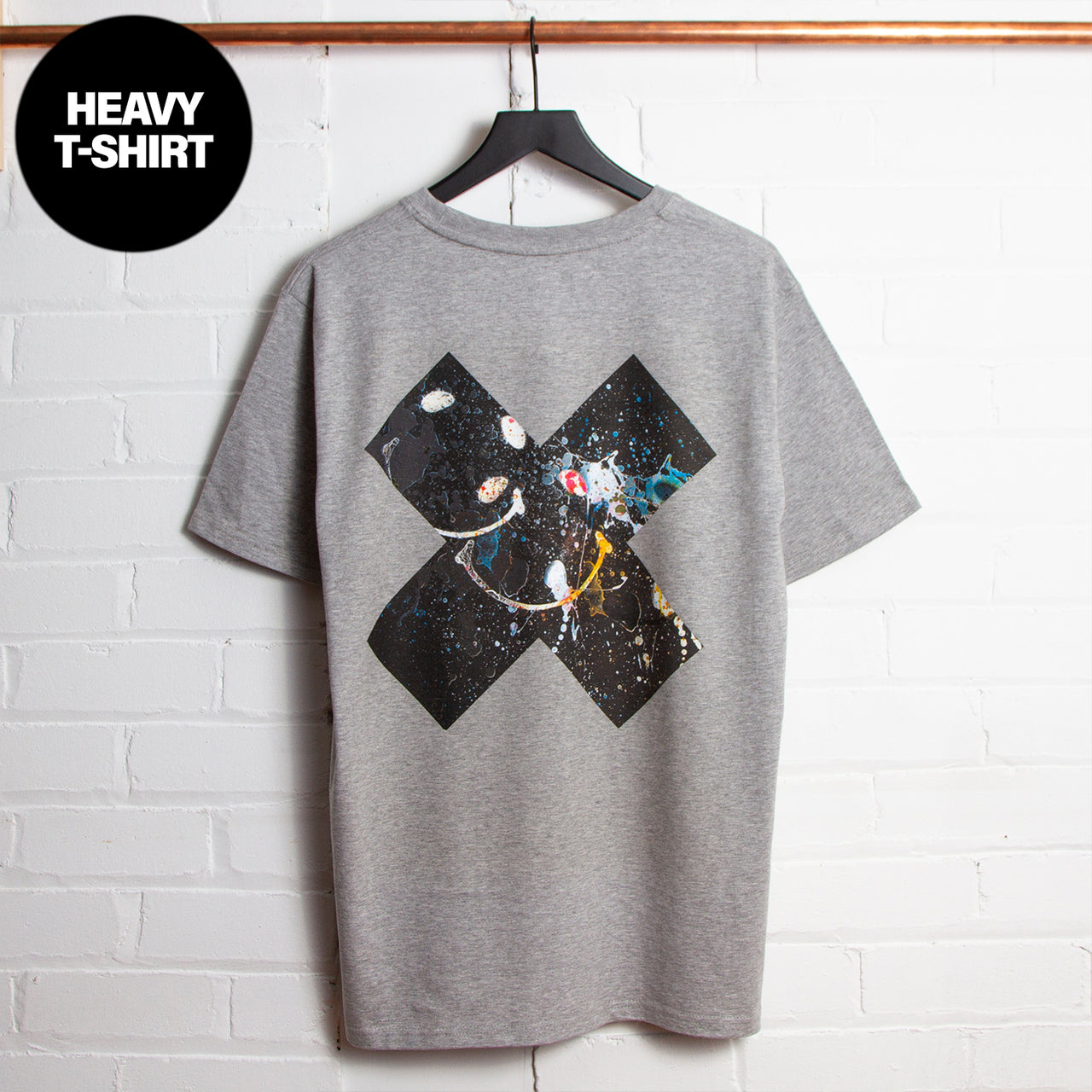 Smiley 1 X Imprint - Heavy Tshirt - Grey